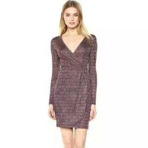 French Connection Jacquard Wrap Dress 💜